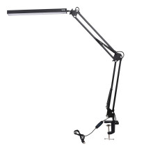 2X LED Desk Lamp with Clamp,Adjustable Swing Arm Desk Lamp,Modern Architect Table Lamp for Study/Reading/Office/Work