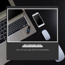 U-Disk Digital Audio Recorder USB 3.0 Flash Drives Maximum Support 32GB Memory Card Black