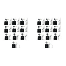 20 Peças DIY Mecanismo de Movimento Silencioso Conjuntos de Mãos de Fuso Relógio de Parede de Quartzo DIY Mecanismo de Movimento Kit de Reparo de