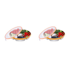 2X Veggie Tray with Lid and Dip,Divided Serving Tray with Lid Snack Tray with Lid for Party Platter,Relish Fruit Tray