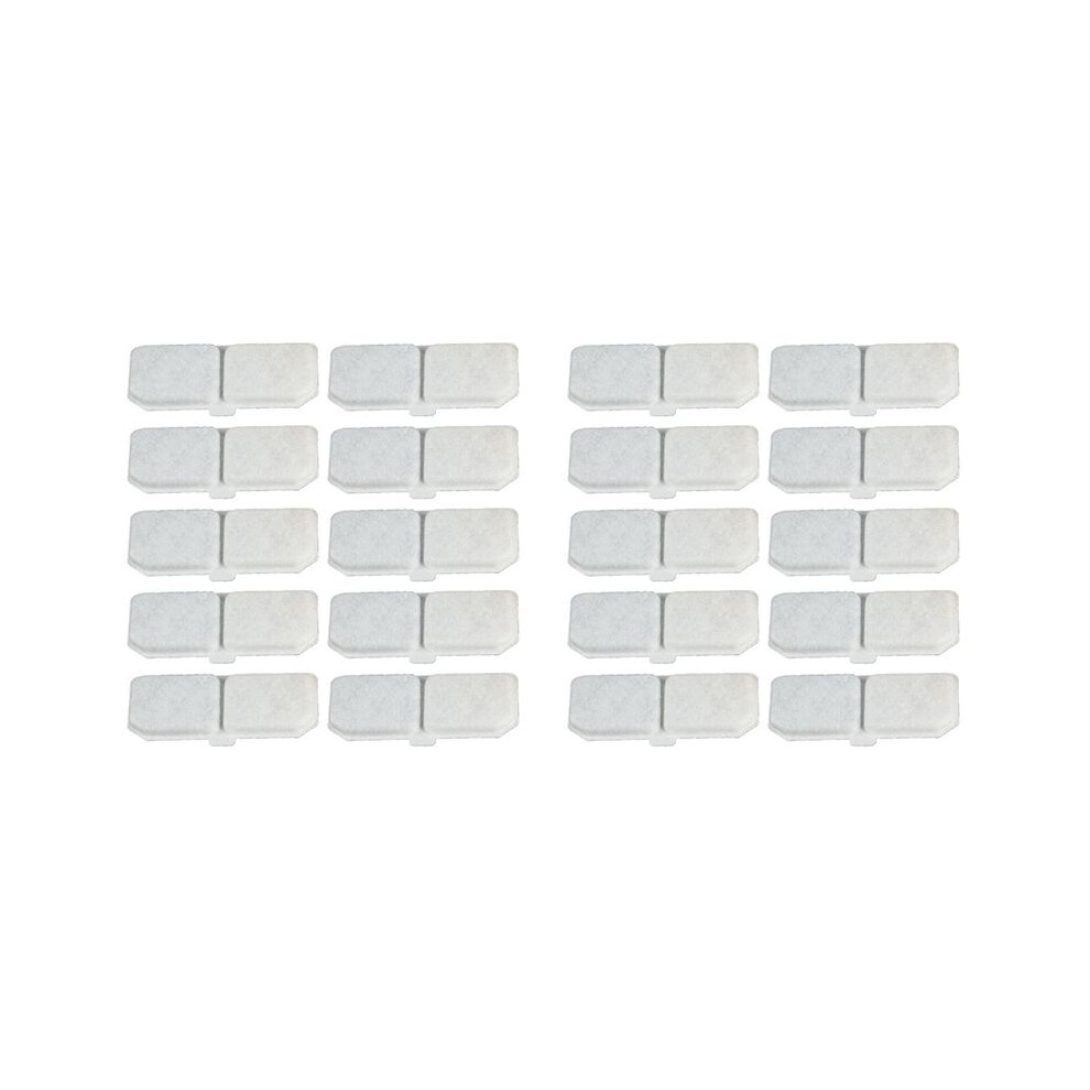 20PCS Cat Water Fountain Filter Pet Water Fountain Replacement Filter Elements Water Dispenser Activated Carbon Filters