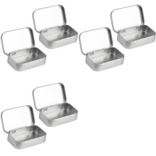 Scatola Portaoggetti Piccola da 6 Pezzi con Coperchio Scatole Latta Rettangolari Piccole Scatola Metallo con Coperchio Scatola Latta Piccola per La