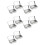10 PCS Small Storage Box with Lid Rectangular Small Tin Boxes Metal Box with Lid Small Tin Box for Home Storage Silver 1