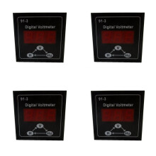 4X 91-3 Digital Voltmeter for Gasoline Generator Accessories 220V 380V Single Phase 3 Phase Voltage Meter