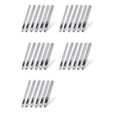 30X 6 Sizes Oval Hole Punch for Leather 6mm-10mm Hollow Leather Crafting Hand Punching Tool Kit for Leather Crafting