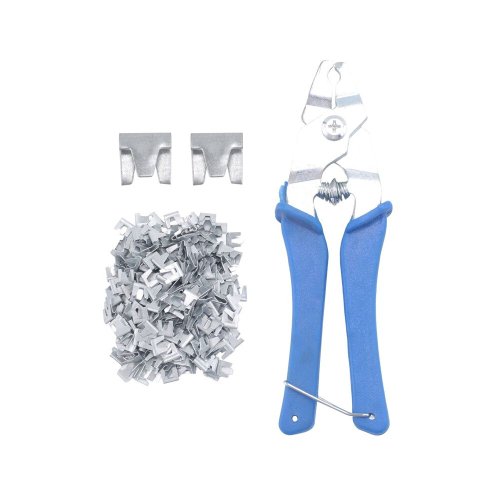300 Pcs Wire Cage Clamps, With 1 Piece Of Wire Cage Buckle Snap Pliers, Suitable For Rabbit, Chicken, Pet Cage () 4713593859479