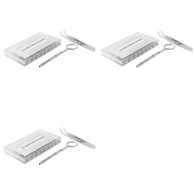 3000 Pz Vetri Vetri Assortimento di Dadi + 1 Pz Cacciavite + 1 Pz Pinzette, Vetri di Riparazione Occhiali Viti per Occhiali Strumenti di Riparazione