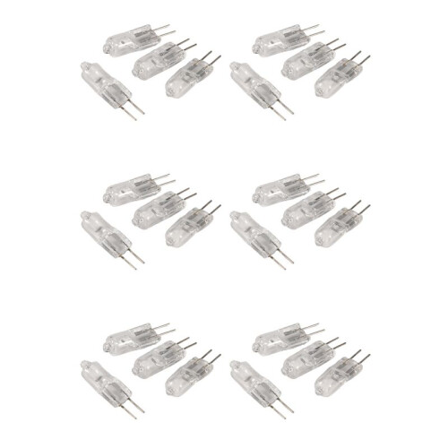 12V 20W 2 Pin G4 Base Halogen Light Bulb 24 Pieces Warm White
