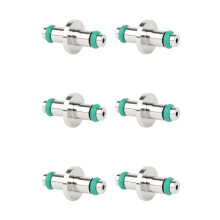 6X Scuba Diving High Pressure Hose T-End Air Spool Swivel High Pressure Gauge Regulators for Gauges with O-Ring