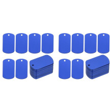 Metalen Graveerbare  Labels, 120 Stuks Rechthoekige Aluminium  Labels Metalen DIY-Label met Gat voor Graveren en Stempelen van Sieraden