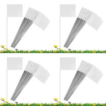 200Pack Marking Flags, White Yard Flags 15x4x5Inch, Flags, Lawn Flags Markers, Irrigation Flags, Landscape Flags