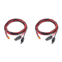 2X Solar Charge Cable XT60I-F Adapter 12AWG Cable Connector Extension Wire for Solar Panel Generator Power Battery A