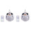 2X Solar  Camping Lamp USB Rechargeable LED Remote Control Foldable Lantern Portable Emergency Lamp 1