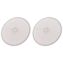 2X Pottery Clay Divider Tool Equal Circle Protractor Rotary Disc Ceramic Pottery Trimmer Tool Circle Scale Ruler