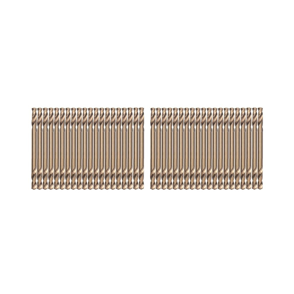 3.2Mm Cobalt Drill Bits(40Pcs),M35 Hssco High Speed Steel Double Ends Stubby Body Twist Drill Bit Set For Hardened Metal 6031893103619