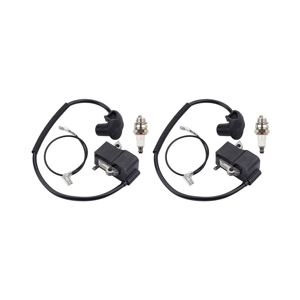 2X Ignition Coil Suitable For Fs250 Fs120 Fs250r Fs300 Fs350 String Trimmer 4134-400-1301 With 4713074389563