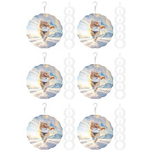 36Pack 8 Inch Sublimation Wind Spinner Blanks 3D Wind Spinners Hanging Wind Spinners for Indoor Outdoor