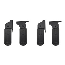 4 Piezas Pedales Delanteros Ciclomotor Eléctrico,Almohadilla Soporte para Piernas para Pedales Delanteros Plegables,Placa Acero Engrosada,Accesorios