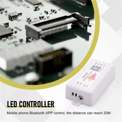 SP107E LED Controller   APP WS2811/2812B Light Strip Dimming LED Music Controller 1