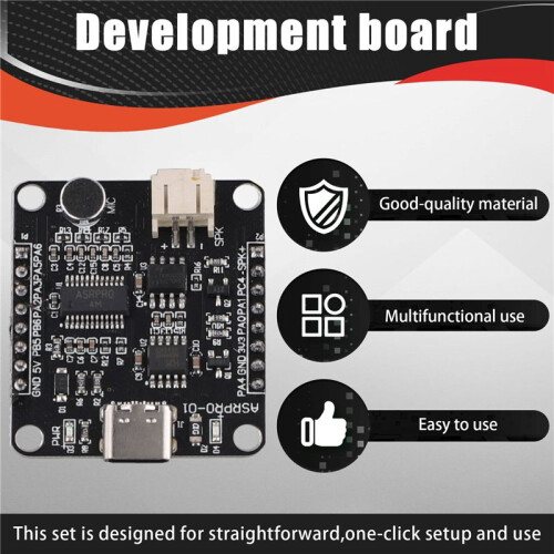 ASR-PRO Development Board 4M Flash Memory Voice Recognition Module Development Board (Pin Header Already Welded) 1