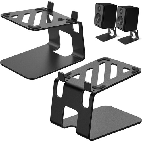 Desktop Speaker Stands Metal Speaker Stands with Vibration Absorption for Small and Medium Speaker 1