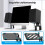 Desktop Speaker Stands Metal Speaker Stands with Vibration Absorption for Small and Medium Speaker 4
