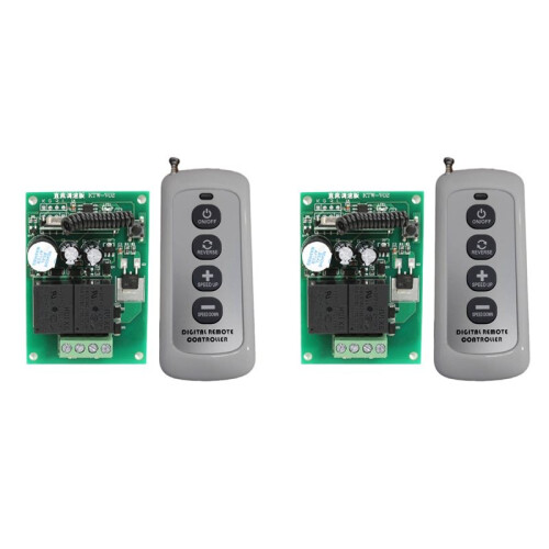 2X DC12V Motor Controller Kit Speed Remote Control Electric Dining Table Rotary Speed Regulator Motor Controller