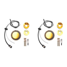 2 Set 42MM Air Filter Intake Pipe Oil Pipe Kit for 47Cc 49Cc Super Pocket Bike Upgrade Kit AirFilter,D