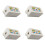 4X RJ45 Cat6 Junction Box for Ethernet Networking Cable Connection Accessories 1