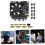Placa de ExpansãO de Gerenciamento de Energia X735 V3.0 para RaspberryPi 4B X825 NAS 2,5 Polegadas  Disco RíGido SSD Placa de ExpansãO de Energia 6