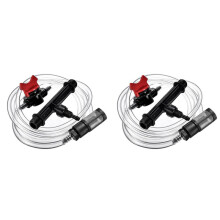 2X Kit D'Injecteur D'Engrais Venturi D'Irrigation - Injecteurs Mélangeurs 3/4 Pouces pour Tube D'Irrigation Goutte à Goutte D'Eau D'Agriculture de