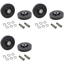 6x RB170002 Drogerrollenset, Drogertrommelsteunrollen, Drogerrollenset voor Speed Queen-Drogers AP5186795 PS12220620