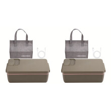 2X Verwarmde Lunchbox Elektrische Lunchbox Zelfverwarmende Lunchbox Draadloos Oplaadbaar 304 Voedselveilig Roestvrij Staal 1L B