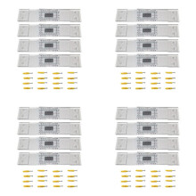 Medidor de Espessura 16Pcs Registro de Monitoramento de Rachaduras, Monitor de Rachaduras Padrão para o Indicador de Canto e Padrão