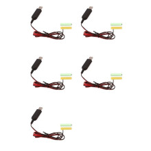 5X USB 5V to 3V LR03 AAA Dummy Battery Eliminators Cable for Remote Control Radio LED Light 1m