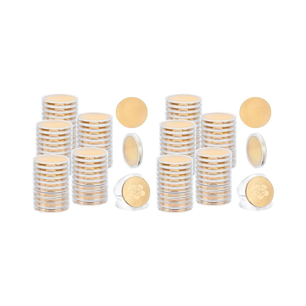 100 Pcs Blank Coin Engraving Blanks Coin Metal Stamping Blank Coin 40 Mm/1.57 Inch Round Tags Threaded Edged Coin 4713540856100