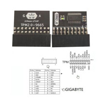 TPM 2.0 Verschlüsseltes Sicherheitsmodul 20-Pin-Mainboardkarte TPM2.0-Modul für Gigabyte Motherboard