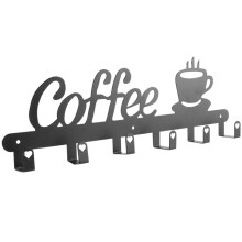 KaffemugghåLlare VäGgmonterad,Kaffemuggsdekorskylt, KaffekoppstäLl HåLler,Kaffeskylt MugghäNgare,KaffemuggstäLl