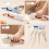 Knife Sharpener,4 in 1,Kitchen Blade and Scissors Sharpening Tool,Professional 4-Stage Knife Accessories,White 5