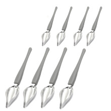 Kulinarische PräZisionszeichnung DekorationslöFfel Set, Professionelle DIY SchokoladenlöFfel FilterlöFfel GroßE BleistiftlöFfel 8Pack