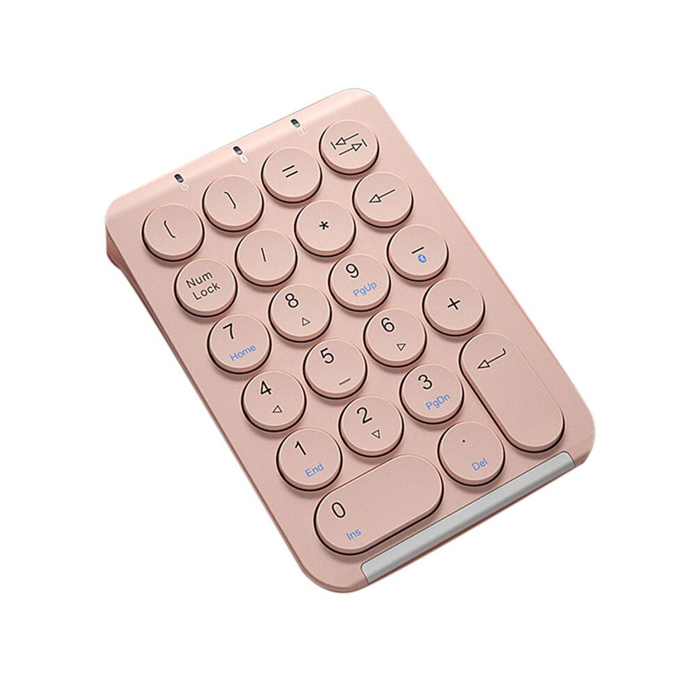 Wireless Number Pad Numeric Keypad Round Keycaps Numpad 22 Keys Rechargeable Number Keyboard() 4712864458786