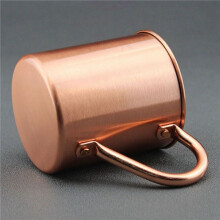 2X 450 ML Cuivre Tasse Tasse à Eau Moscou Mule Tasse Droite Corps Curling Tasse Bar Cocktail Verre Bière Tasse