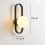Wall Lamp Bedside Lamp Modern Background Wall Lamp Medieval Globe Wall Lamp Black (Without Light) 6