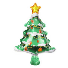 120PCS Christmas Balloons Aluminum Foil Small Balloon Toy Xmas Tree Gingerbread Santa Birthday Party