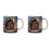 2X 3D Bookshelf Mug A Library Shelf Cup, Space Design Multi-Purpose Ceramic Mug, 3D White Mug,A 1