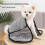 Serviette de Bain Super Absorbante à Séchage Rapide pour Chiens et Chats 62x23cm Gris 2