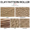 5PCS Pottery Tools Wood Hand Rollers for Clay Clay Stamp Clay Pattern Roller 10