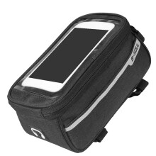 B-SOUL Bike Phone Mount Bag Bike Phone Front Frame Bag Mountain Road Bike Accessories for Fit Phone Under 6 Inch Black