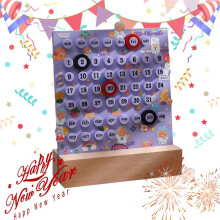 DIY Ring Handmade Desk Calendar, Fashion Perpetual Calendar DIY Ring Reusable, DIY Ring Desktop Calendar, B