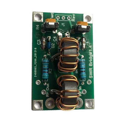 2X Kit SWR Bridge 1.4 Electronic Components RF SWR Reflection Bridge for RF Network Finished 1